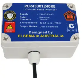 ELSEMA PCR43301240R 1 Channel 433MHz Penta Receiver with Frequency Hopping - fig14