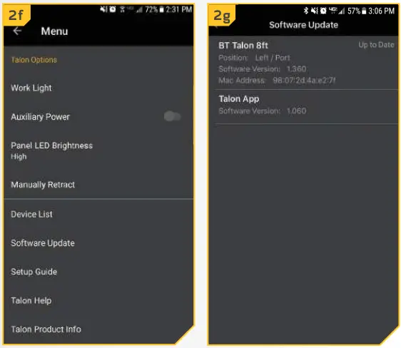 JOHNSON OUTDOORS Talon App for Android - Figure 3