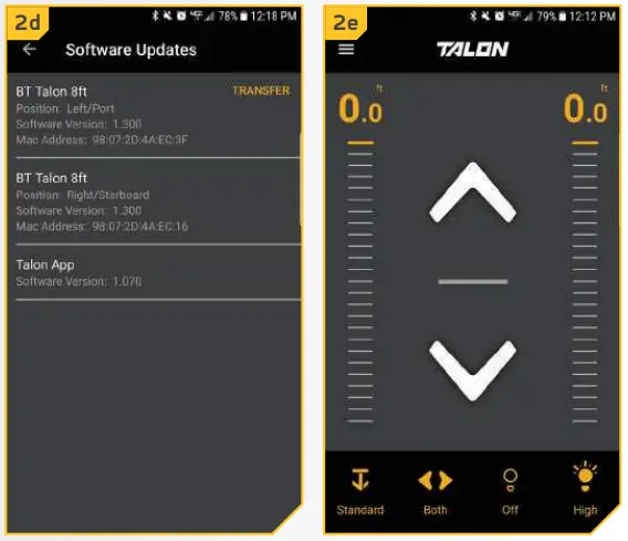 JOHNSON OUTDOORS Talon App for Android - Figure 5