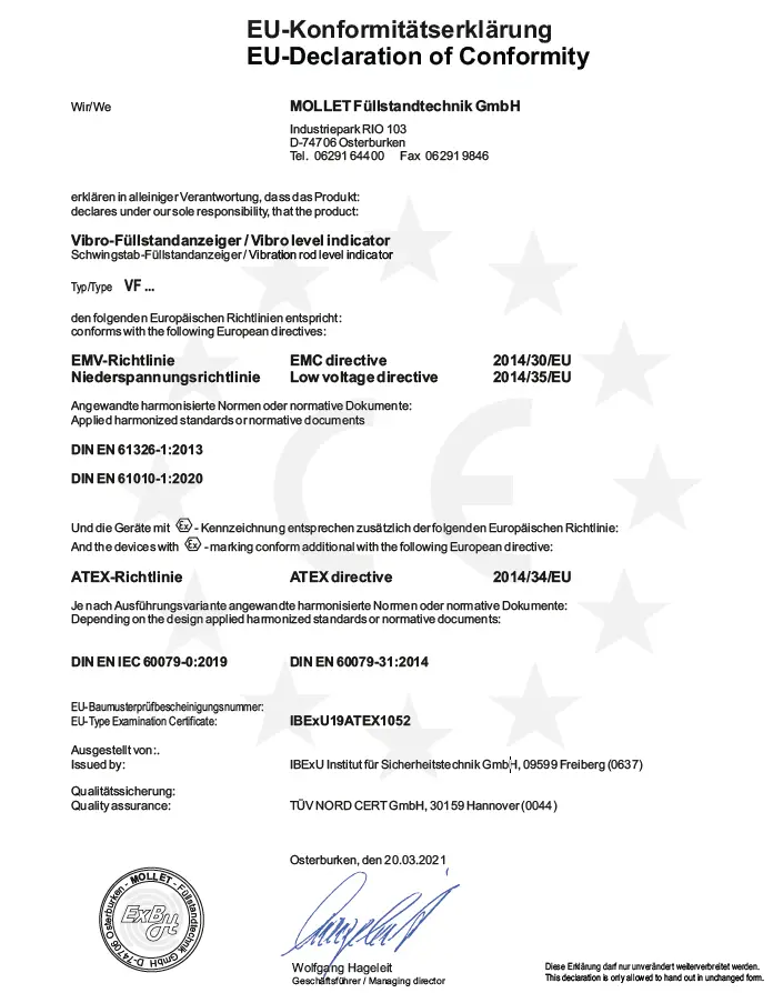 MOLLET-VF6-Vibro-Level-Indicator-fig-14
