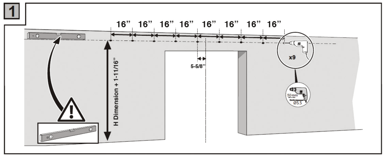 BARN DOOR SDH-DW4-BLK-SC Classic Strap II - 4