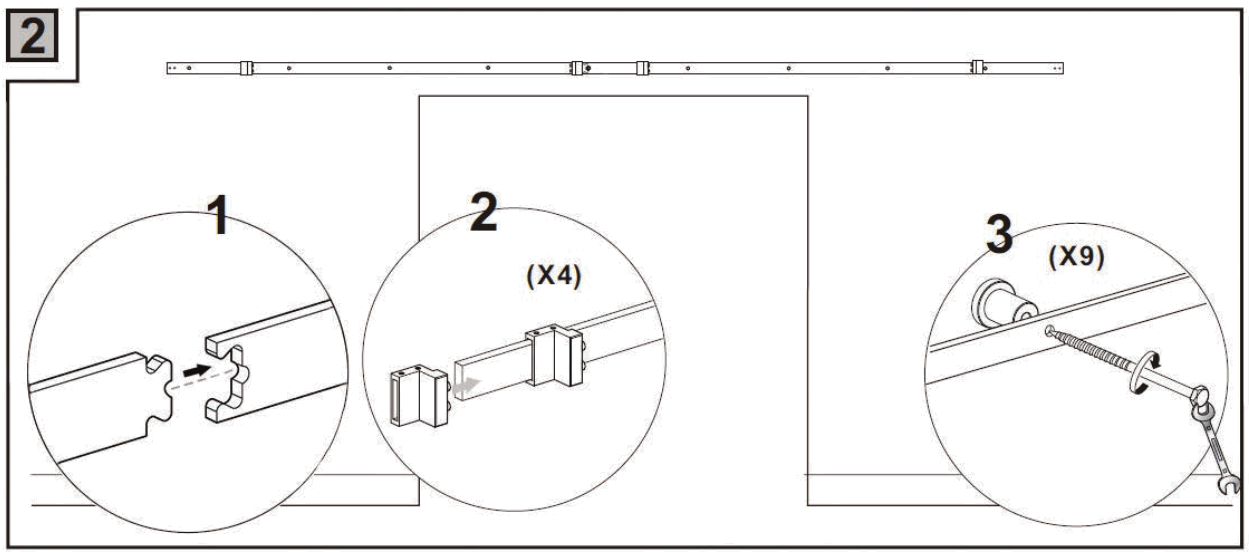 BARN DOOR SDH-DW4-BLK-SC Classic Strap II - 5