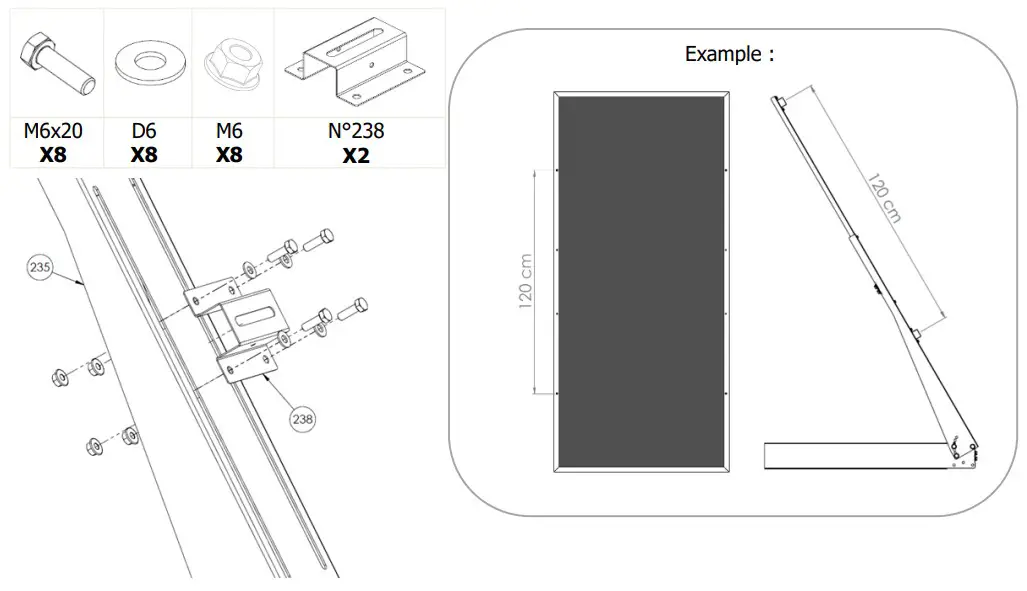 UNITECK UNIFIX 600 B Mounting Bracket for Solar Panels - fig 10