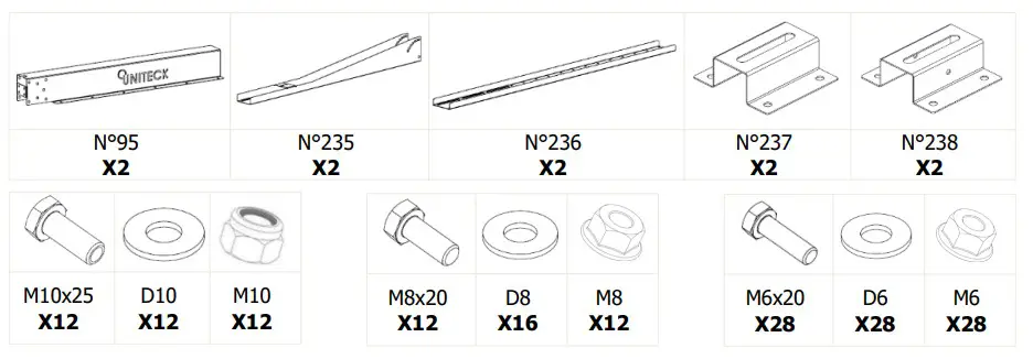 UNITECK UNIFIX 600 B Mounting Bracket for Solar Panels - fig 3