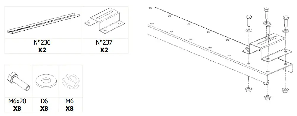 UNITECK UNIFIX 600 B Mounting Bracket for Solar Panels - fig 8