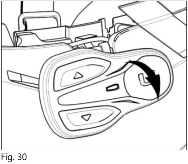 n Com B602 R Series Blue Tooth RCS Motorcycle Helmet - Battery connection 11