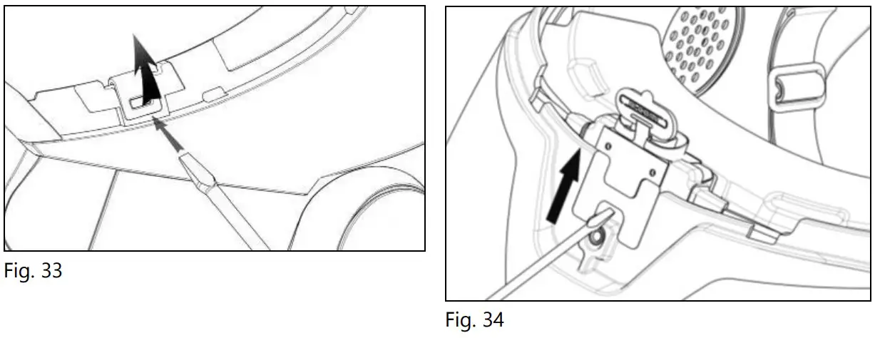 n Com B602 R Series Blue Tooth RCS Motorcycle Helmet - Battery connection 13