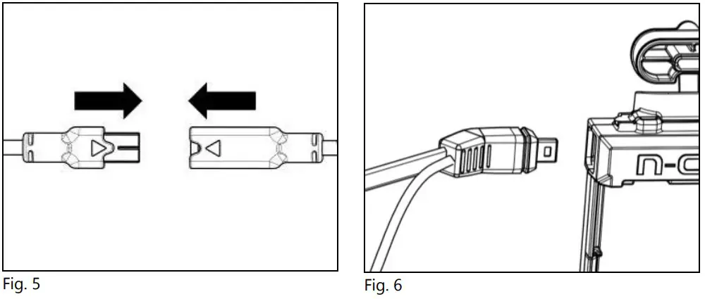 n Com B602 R Series Blue Tooth RCS Motorcycle Helmet - Battery connection 4