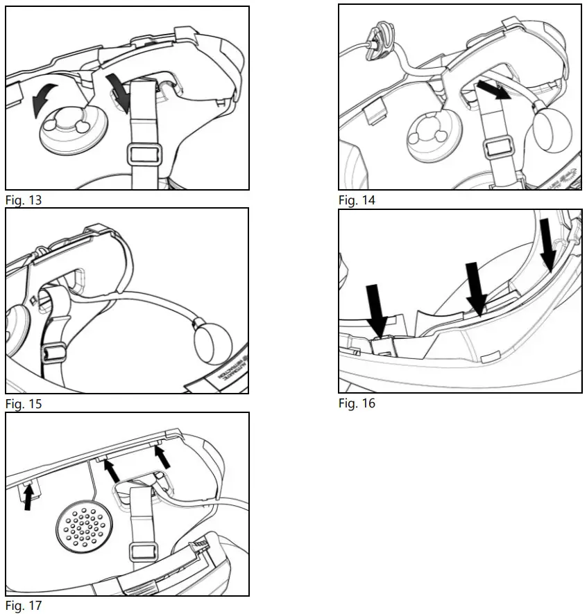 n Com B602 R Series Blue Tooth RCS Motorcycle Helmet - Battery connection 7