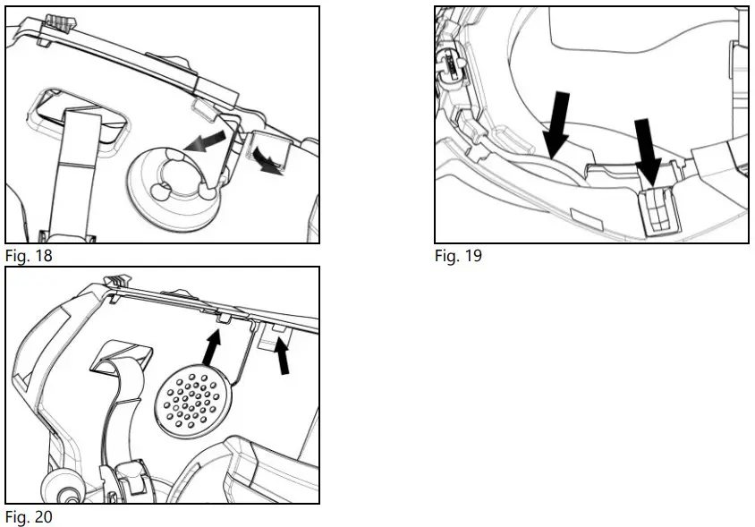 n Com B602 R Series Blue Tooth RCS Motorcycle Helmet - Battery connection 8