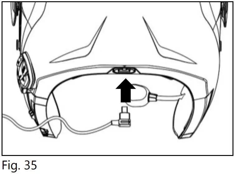 n Com B602 R Series Blue Tooth RCS Motorcycle Helmet - Charging the system