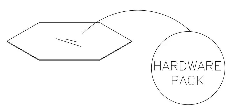 ASHLEY T015-13 Madanere Table Instruction Manual - Hardware pack