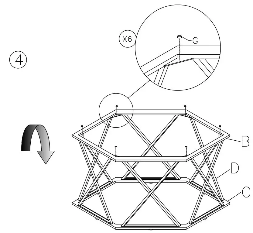 ASHLEY T015-13 Madanere Table Instruction Manual - How to use