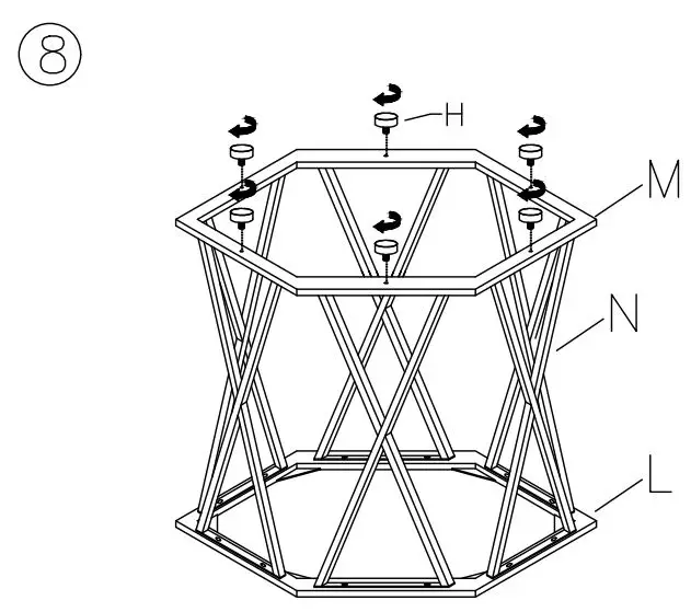 ASHLEY T015-13 Madanere Table Instruction Manual - How to use