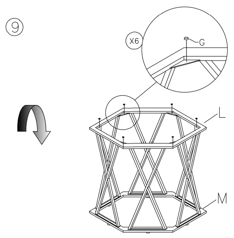 ASHLEY T015-13 Madanere Table Instruction Manual - How to use