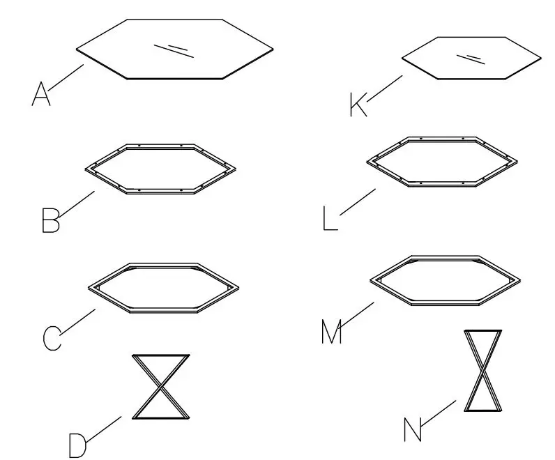 ASHLEY T015-13 Madanere Table Instruction Manual - The Parts are Located inside the box