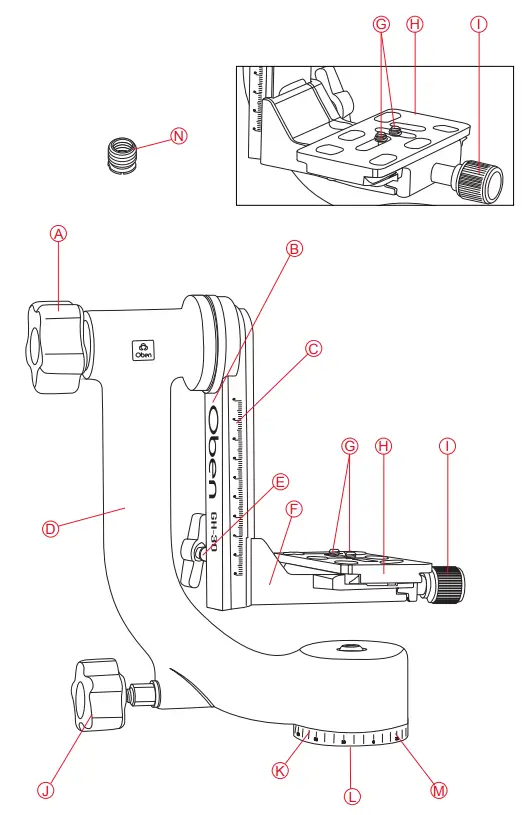 Oben-GH-30-30C-Gimbal-Head- (1)