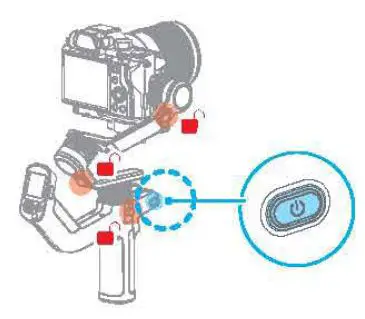 FeiyuTech Scorp Mini Gimbal User Guide - Power ON OFF
