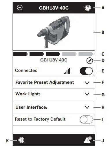BOSCH GBH 18V-26 Cordless Rotary Hammer User Manual - Connectivity