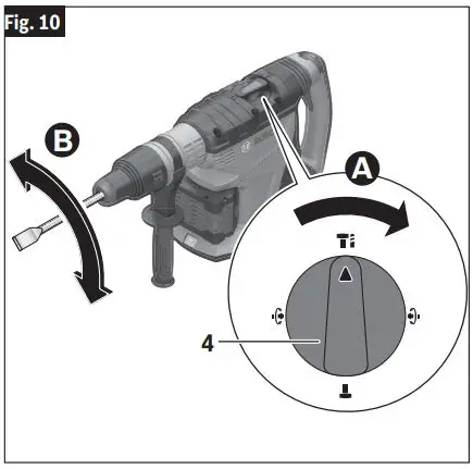 BOSCH GBH 18V-26 Cordless Rotary Hammer User Manual - Fig. 10