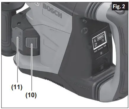 BOSCH GBH 18V-26 Cordless Rotary Hammer User Manual - Fig. 2
