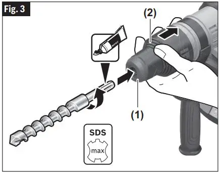 BOSCH GBH 18V-26 Cordless Rotary Hammer User Manual - Fig. 3