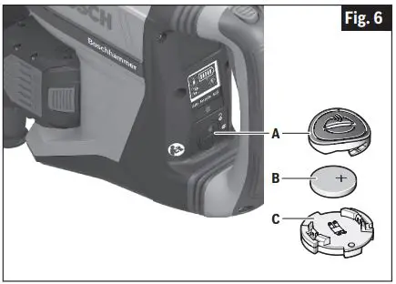 BOSCH GBH 18V-26 Cordless Rotary Hammer User Manual - Fig. 6