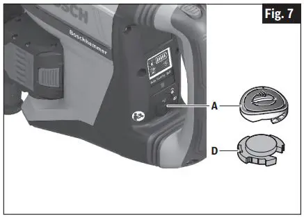 BOSCH GBH 18V-26 Cordless Rotary Hammer User Manual - Fig. 7