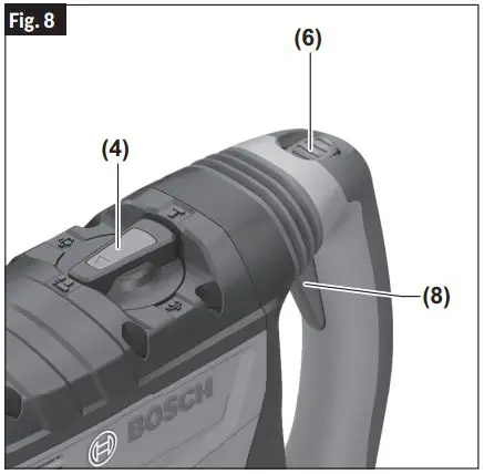 BOSCH GBH 18V-26 Cordless Rotary Hammer User Manual - Fig. 8