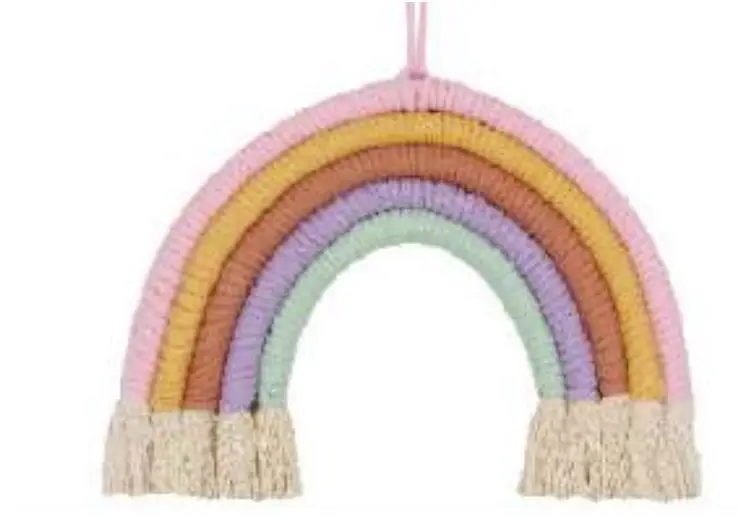 anko 43245239 Macrame Rainbow Wall Hanging Kit