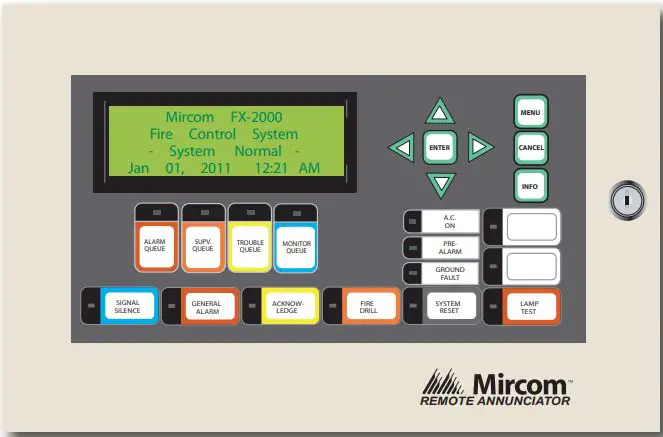 Mircom-RAX-LCD-Remote-FX-2000-Annunciator-Panel-product