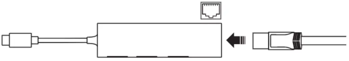 Choetech HUB U02 USB C HUB with Ethernet and USB 3 0 3