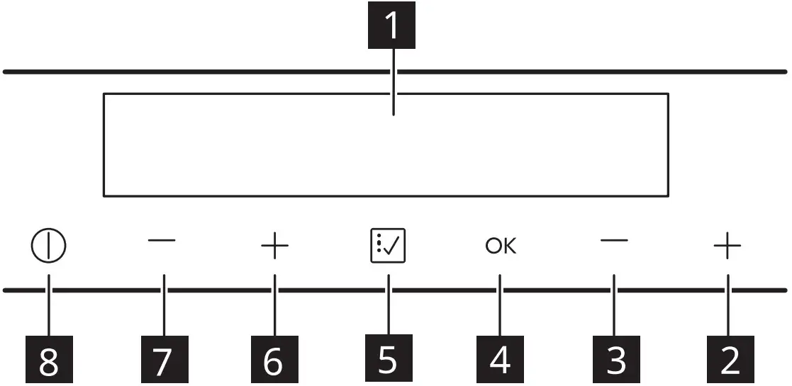 IKEA ISANDE Built in Fridge - Control panel
