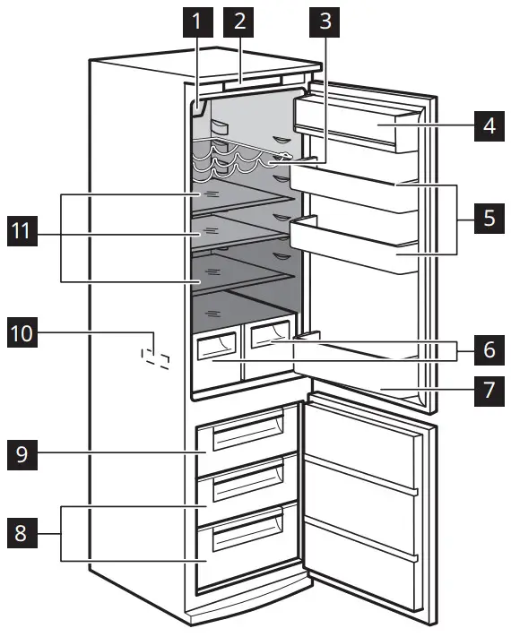 IKEA ISANDE Built in Fridge - Product description