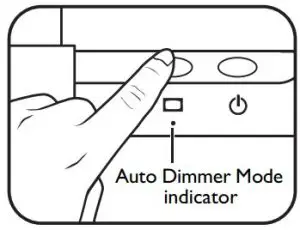 FIG 5 Entering Auto Dimmer Mode