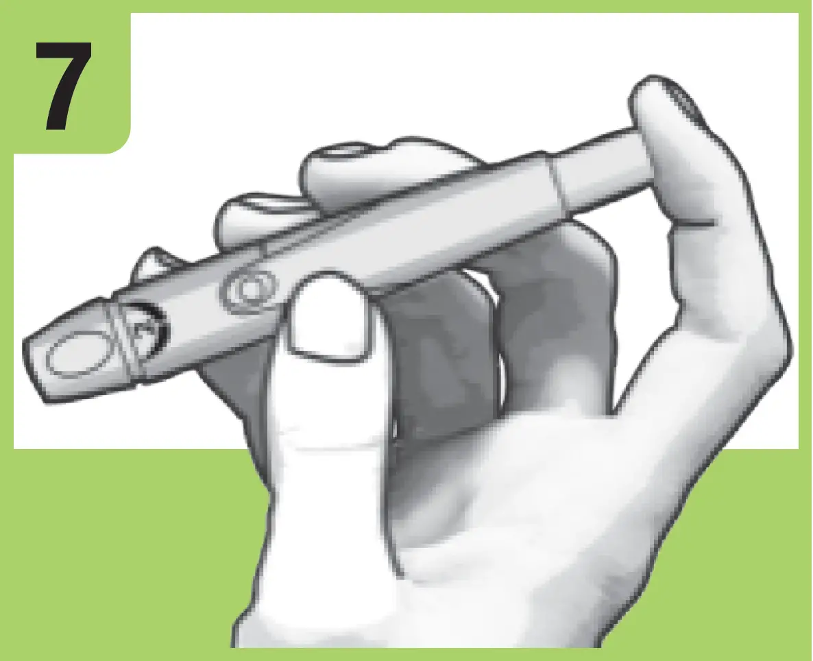 Set up the Lancing Device 07