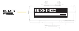 CHANGING THE DISPLAY BRIGHTNESS