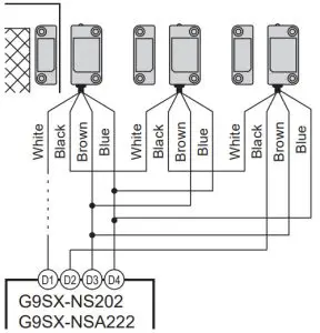 OMRON D40A Compact Non-Contact Door Switch - Example
