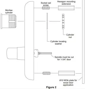 VON DUPRIN 379L BE Rim Exit Device - FIG2