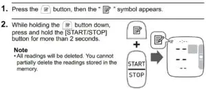 Deleting All Readings Stored in Memory
