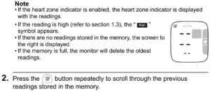 Viewing the Readings Stored in Memory Fig 2