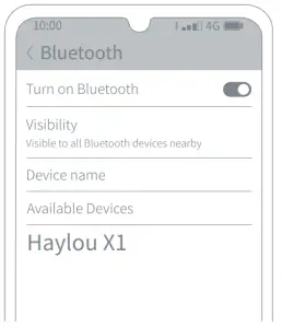 HAYLOU X1 True Wireless ANC Earbuds - Connect