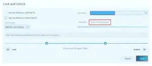 Enter a new password