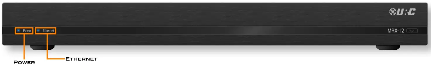 URC MRX 12 Network Controller- Front Panel Descriptions