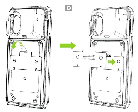 KOAMTAC 933321 SKX SmartSled 1 0W UHF Reader Companion - Contact PCB Assembly 2