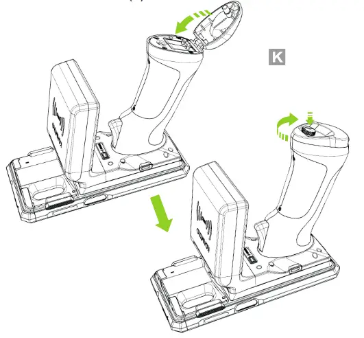 KOAMTAC 933321 SKX SmartSled 1 0W UHF Reader Companion - Polymer Battery 2