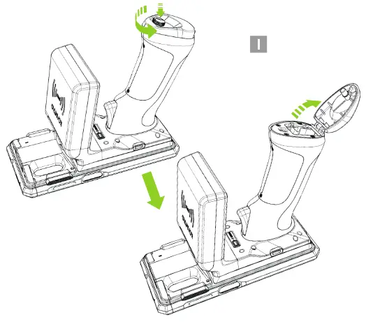 KOAMTAC 933321 SKX SmartSled 1 0W UHF Reader Companion - Polymer Battery