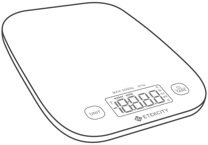 ETEKCITY EK7090 Digital Kitchen Scale