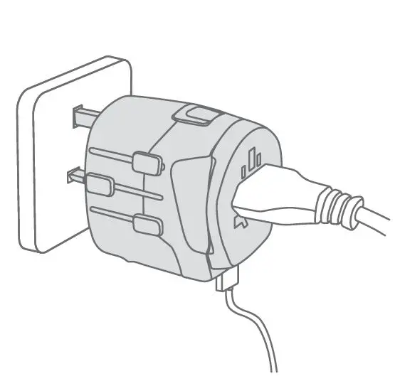 SKROSS PRO Light USB (2xA) Universal Adapter-2.1