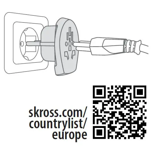 SKROSS PRO Light USB (2xA) Universal Adapter-2a